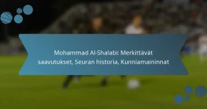 Mohammad Al-Shalabi: Merkittävät saavutukset, Seuran historia, Kunniamaininnat