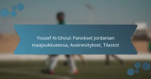 Yousef Al-Ghoul: Panokset Jordanian maajoukkueessa, Avainesitykset, Tilastot